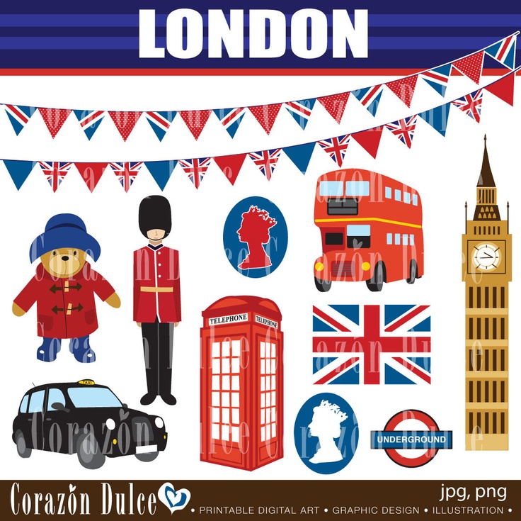 London   Paddington Bear Clipart
