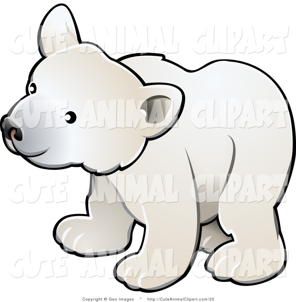 Polar Bear Clip Art Vector Clip Art Of A Cute Polar Bear Cub By Geo