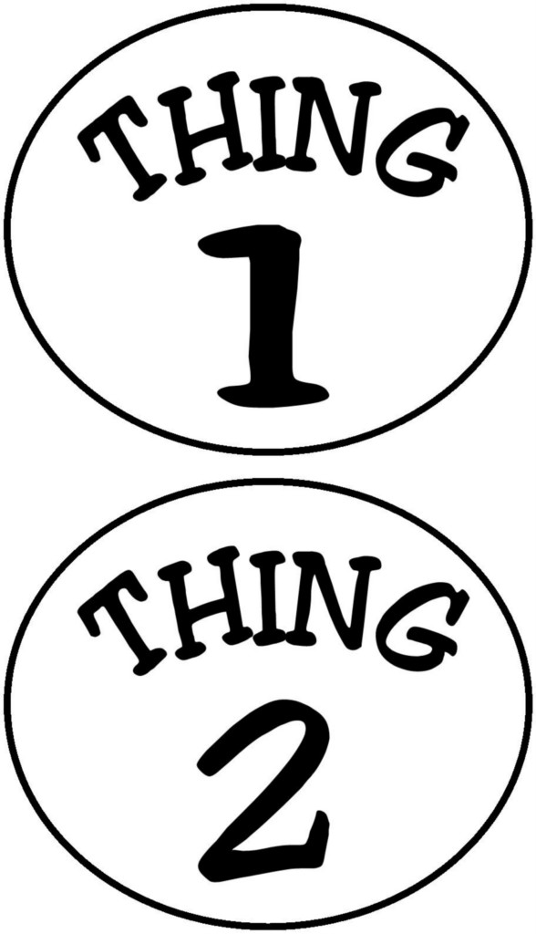 Thing 1 And Thing 2 Circles Iron On Transfer Auctions   Buy And Sell