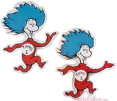 Thing 1 And Thing 2 Clip Art And To Think That I Saw It On