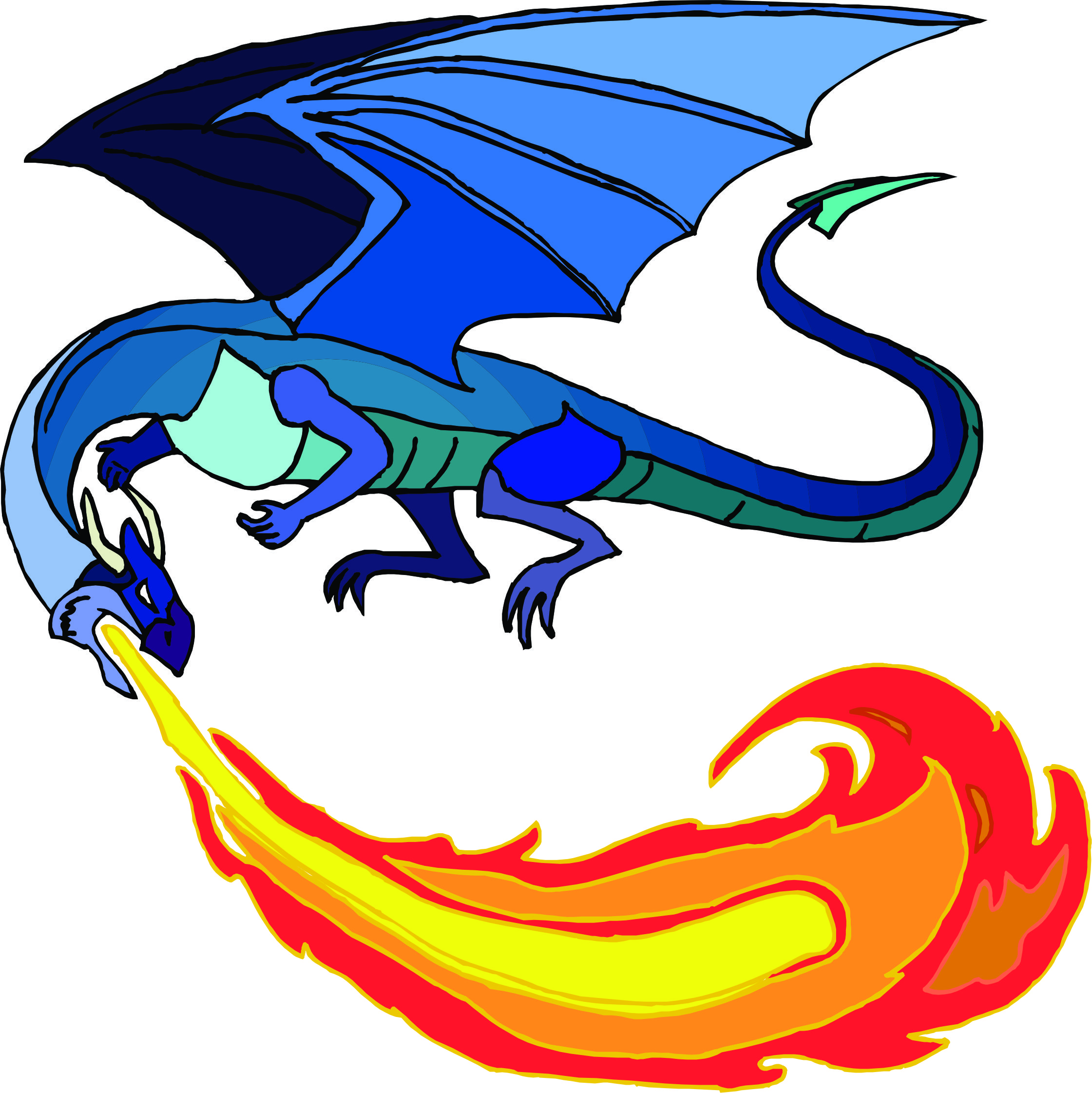 Dragon Breathing Fire Clipart   Clipart Panda   Free Clipart Images