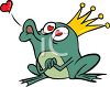 Fairy Tale Frog Clipart Frog Prince Wearing A Gold