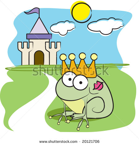 Fairy Tale Frog Clipart Vector Frog Prince With Fairy