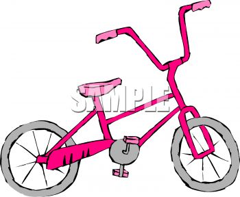 Girl S Bike   Royalty Free Clipart Image