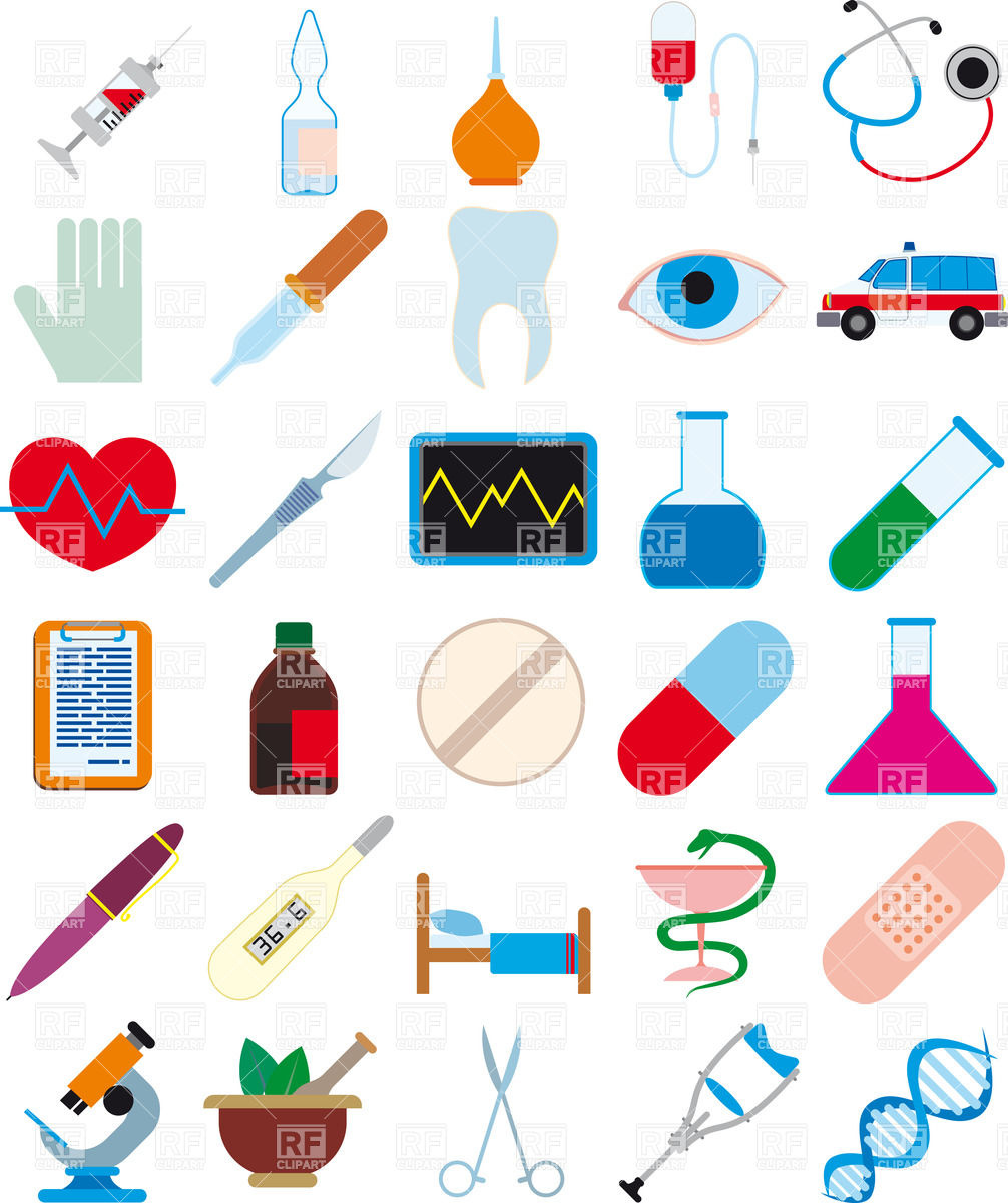 Health Care Icons 35977 Download Royalty Free Vector Clipart  Eps