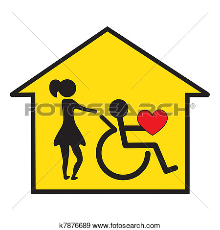 Home Health Care And Support  Fotosearch   Search Vector Clipart