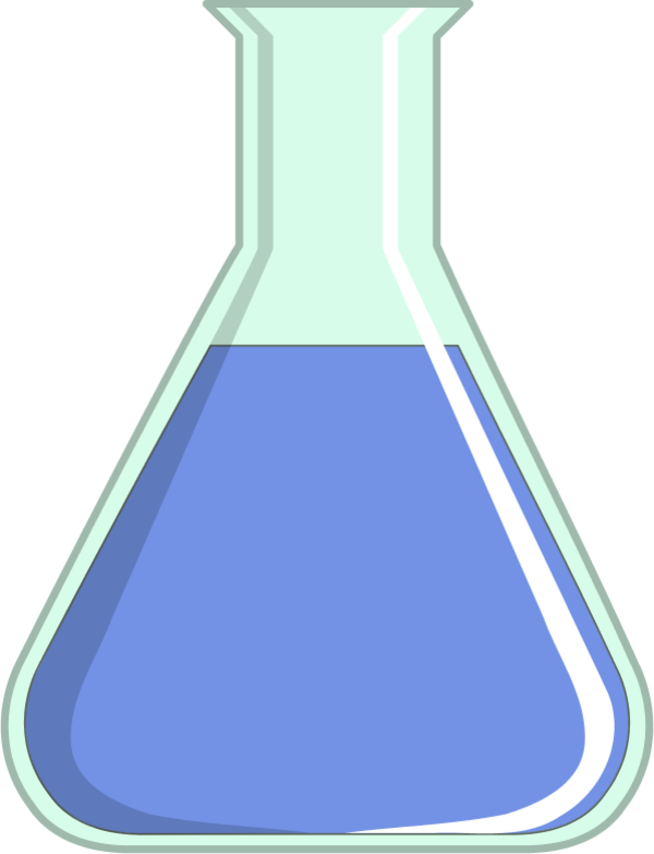 Laboratory Flask   Vector Clip Art