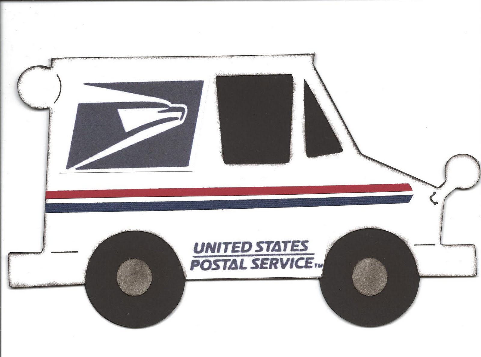 Mail Truck Card