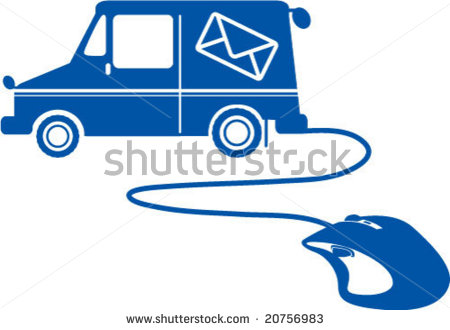 Post Office Truck Clip Art U S  Mail Truck Mouse Click