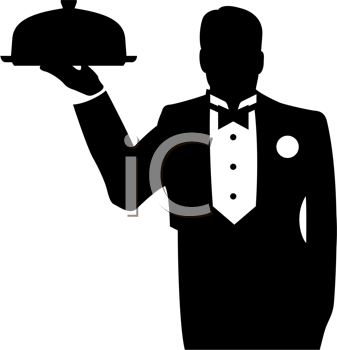 Royalty Free Waiter Clip Art Occupations Clipart