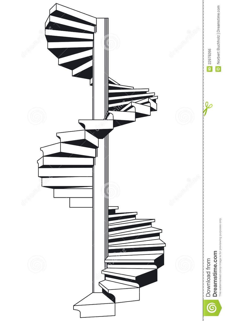 Clipart Staircase Spiral Staircase Illustration