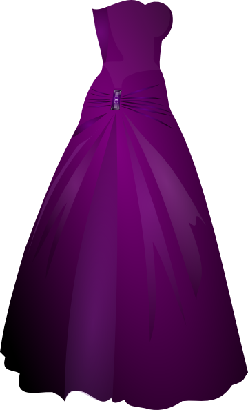 Purple Gown Clip Art At Clker Com   Vector Clip Art Online Royalty