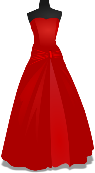Red Wedding Gown Clip Art At Clker Com   Vector Clip Art Online