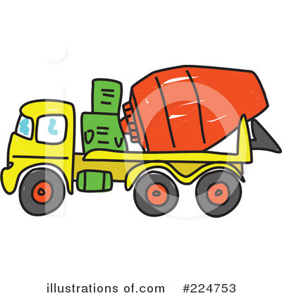 Royalty Free  Rf  Cement Mixer Clipart Illustration By Prawny   Stock