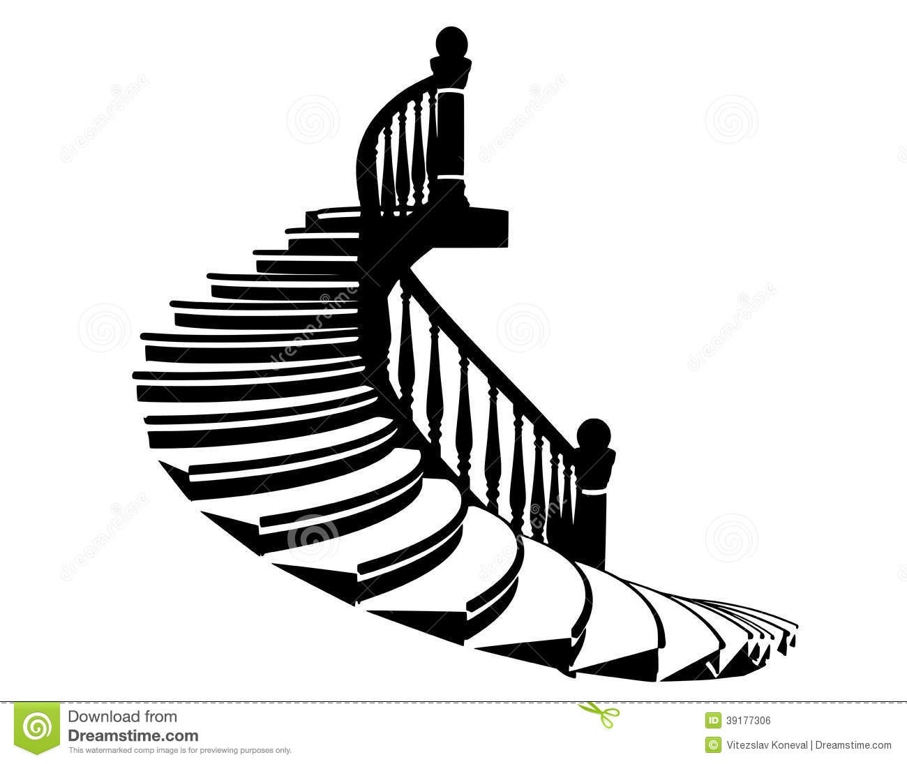 Vector Silhouette Stairs Stock Vector   Image  39177306