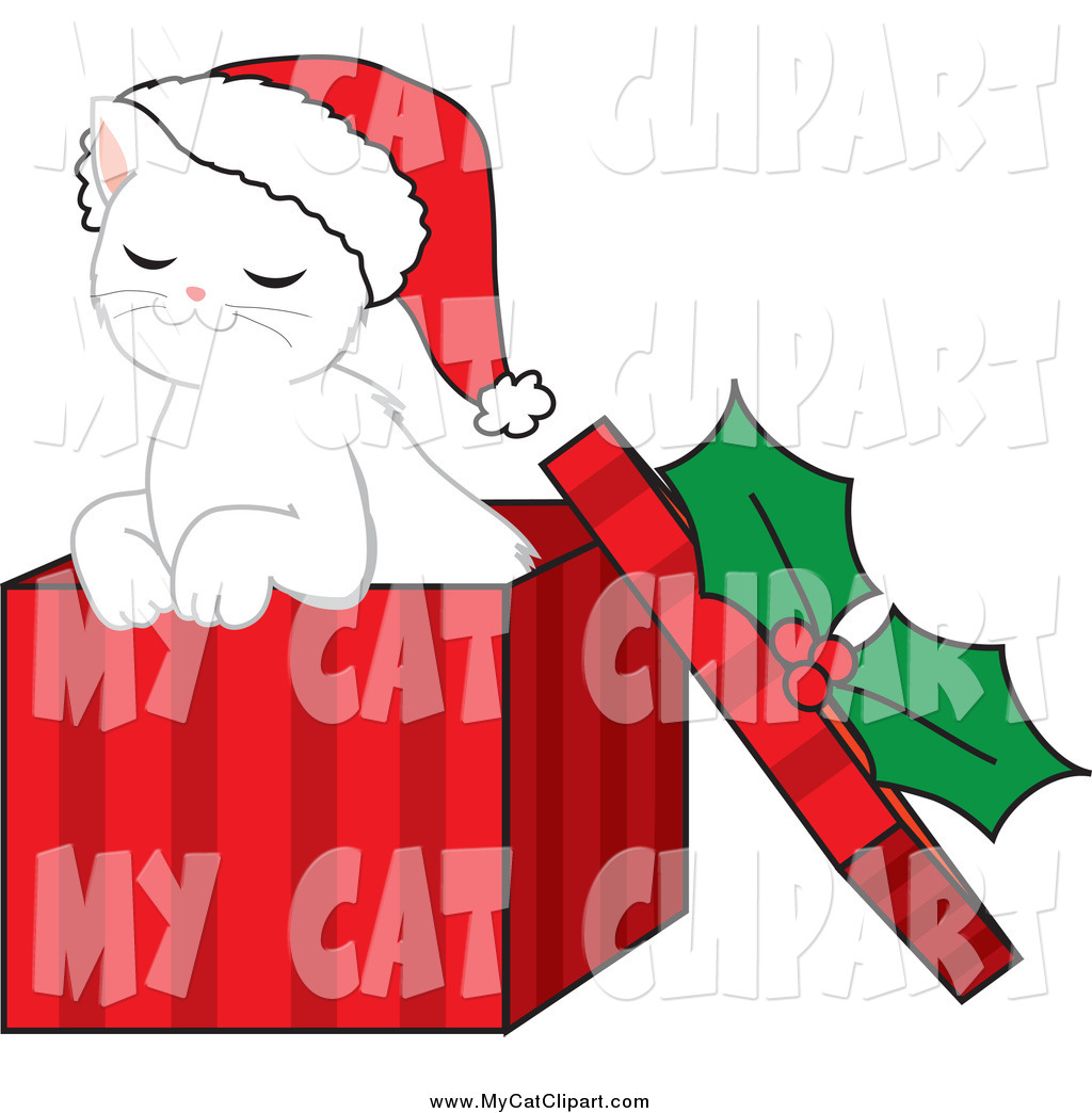 Christmas Kitten Clipart This Christmas Stock Cat Image
