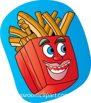 Fast Food Clipart   French Fry 711 02c   Classroom Clipart