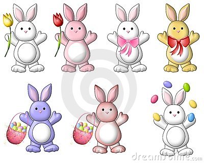 Free Cute Funny Easter Bunny Clipart Images Cute Cartoon Easter