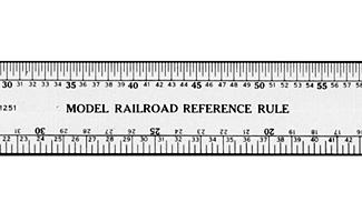 Inch Stainless Steel Model Railroader S Ruler  For Ho O N S Scale