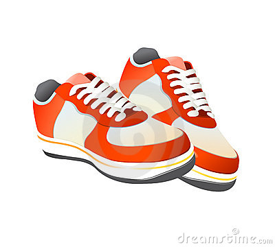 Tennis Shoes Dogs On Tennis Gym Shoes Vector Click