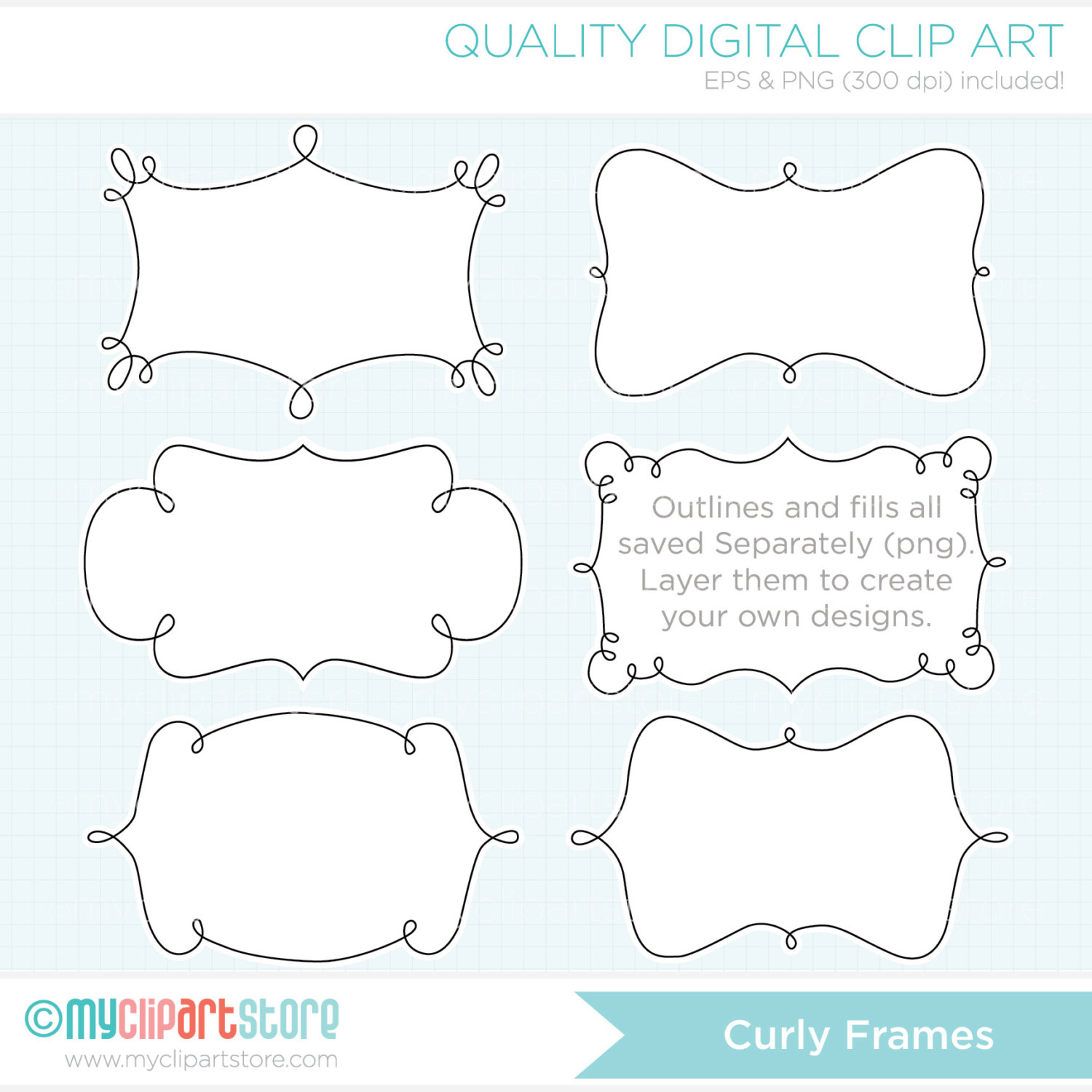 Curl Clipart Curly Frame   Baby Frame