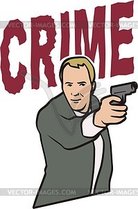 Crime   Vector Clipart