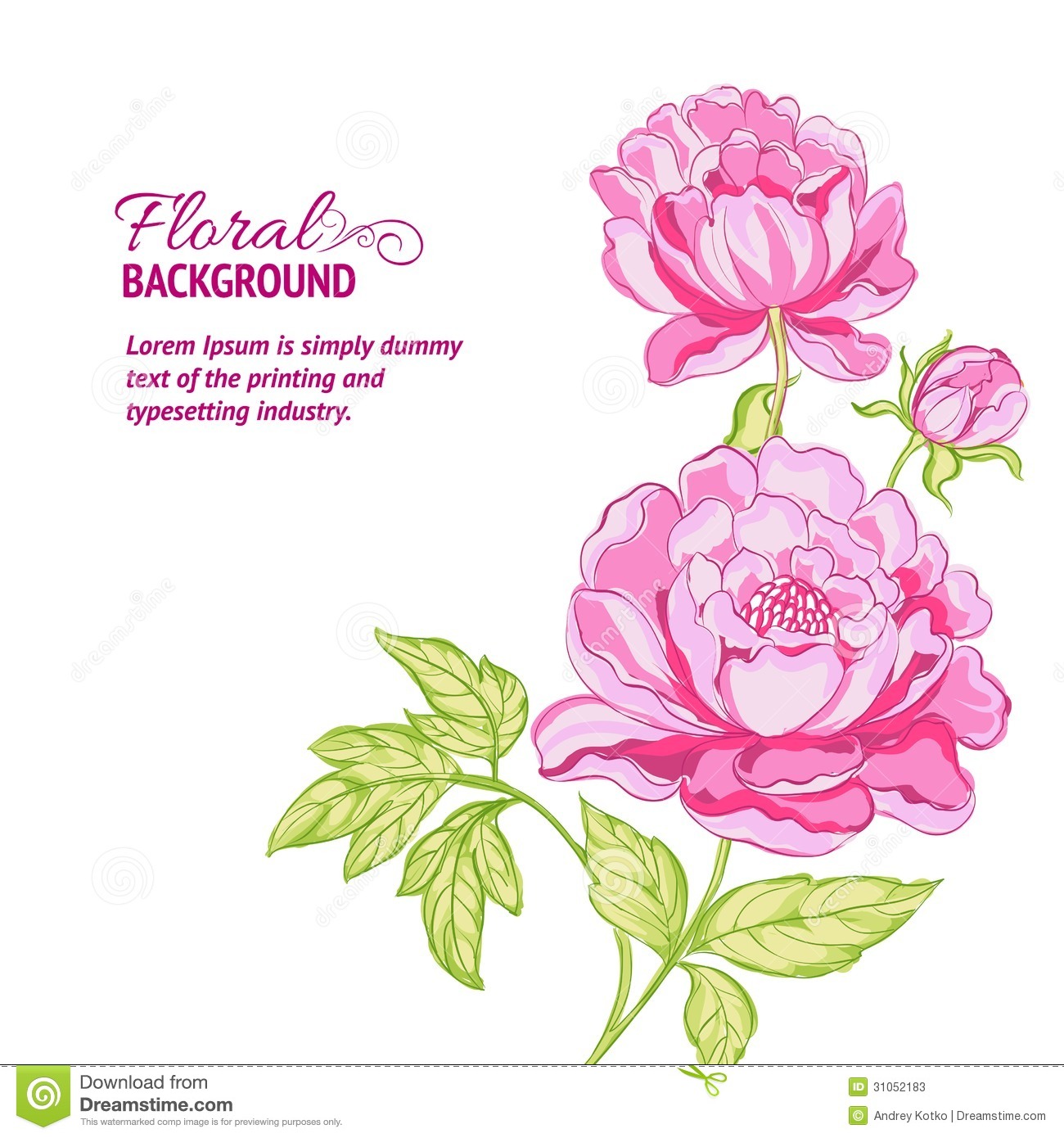 Displaying 20  Images For   Peony Border Clipart