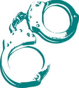 Green Handcuffs Crime Clip Art At Clker Com   Vector Clip Art Online