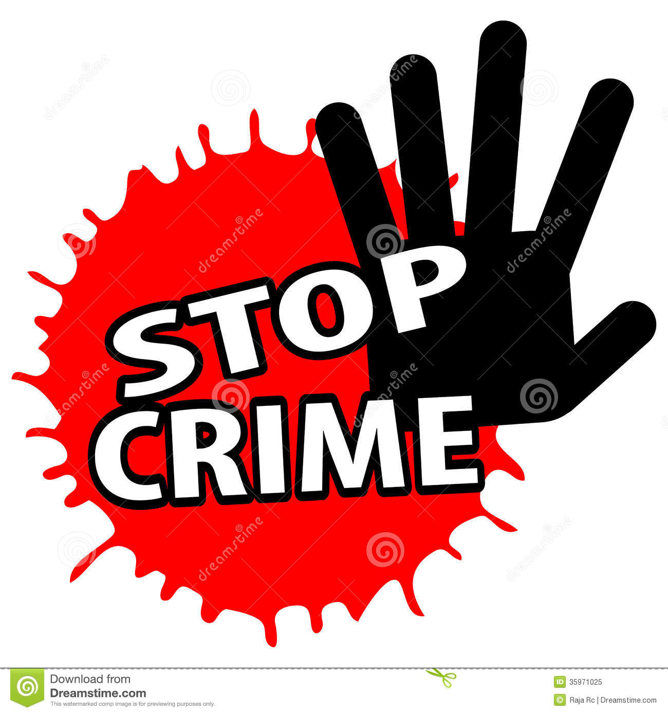 Stop Crime Royalty Free Stock Photo   Image  35971025