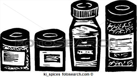 Clip Art Of Spices Ki Spices   Search Clipart Illustration Posters