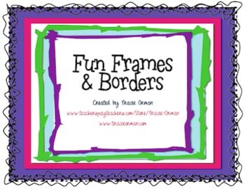 Fun Frames   Borders Clip Art For Commercial Use