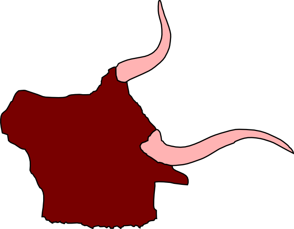 Ox Head With Horns Clip Art At Clker Com   Vector Clip Art Online