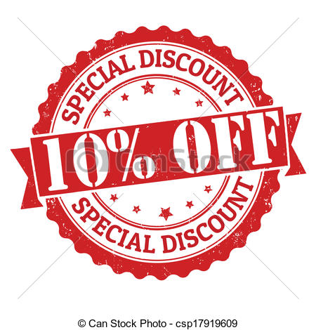 Clipart Of Special Discount 10 Off Stamp   Special Discount 10 Off