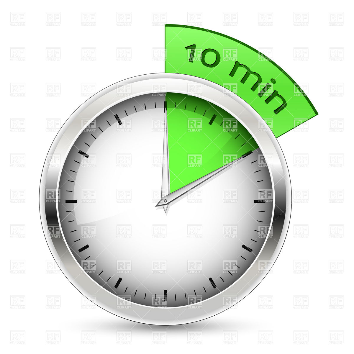 10 Minutes Timer Download Royalty Free Vector Clipart  Eps