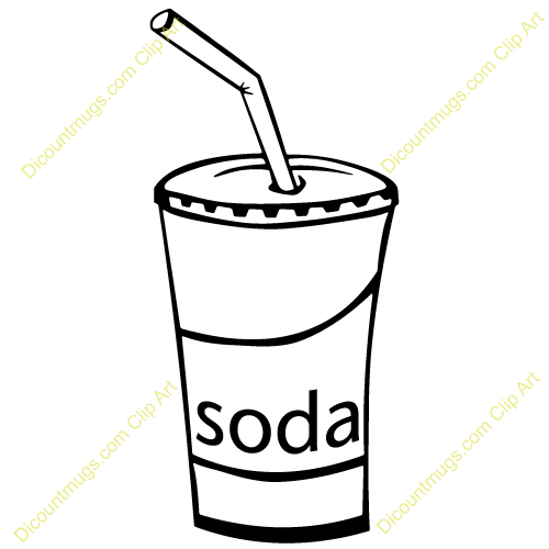 Clipart 12379 Soda Cup   Soda Cup Mugs T Shirts Picture Mouse Pads
