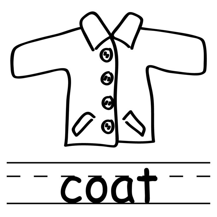 Coat Clip Art For Pete The Cat   Preschool Book Crafts   Pinterest