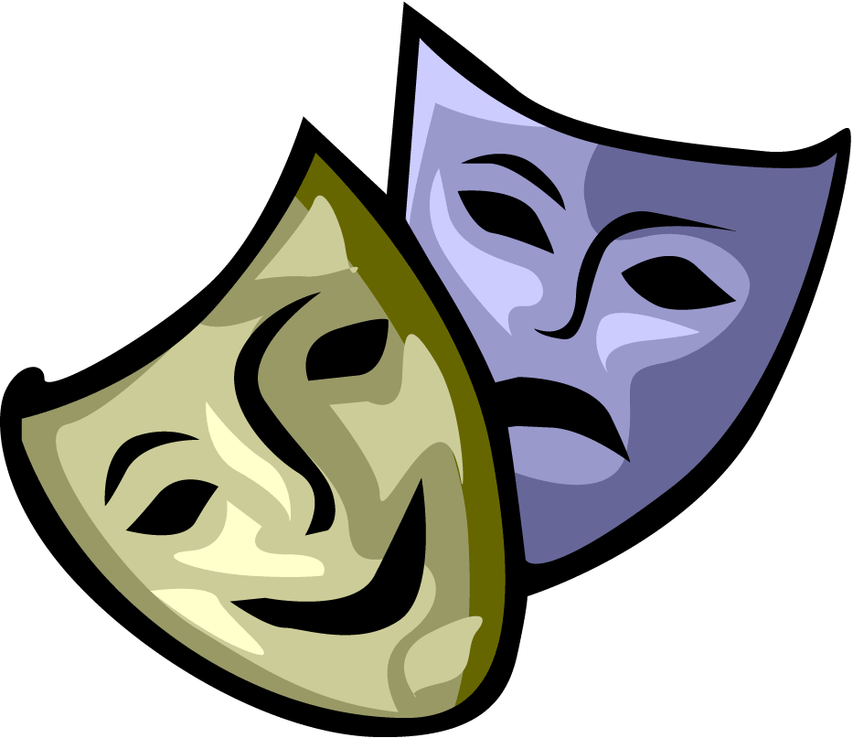 How To Draw Drama Masks   Clipart Best