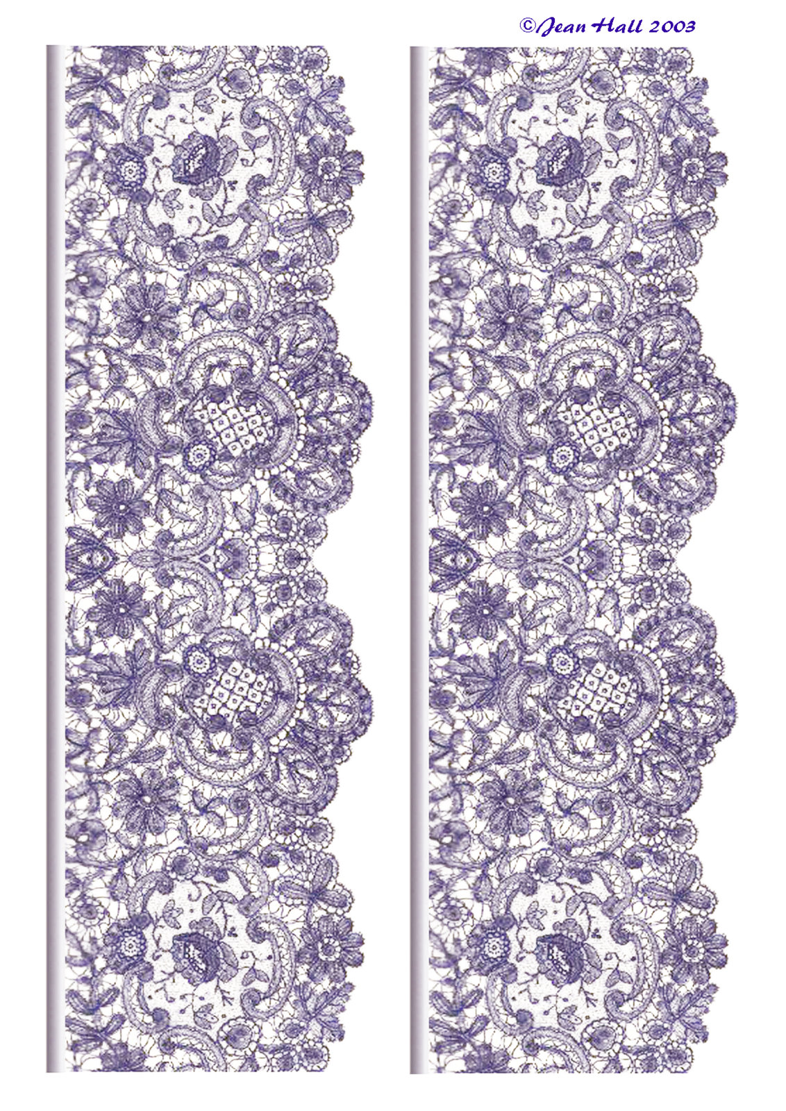 Lace Fabric Patterns Clip Art Prints For Your Decoupage And Paper