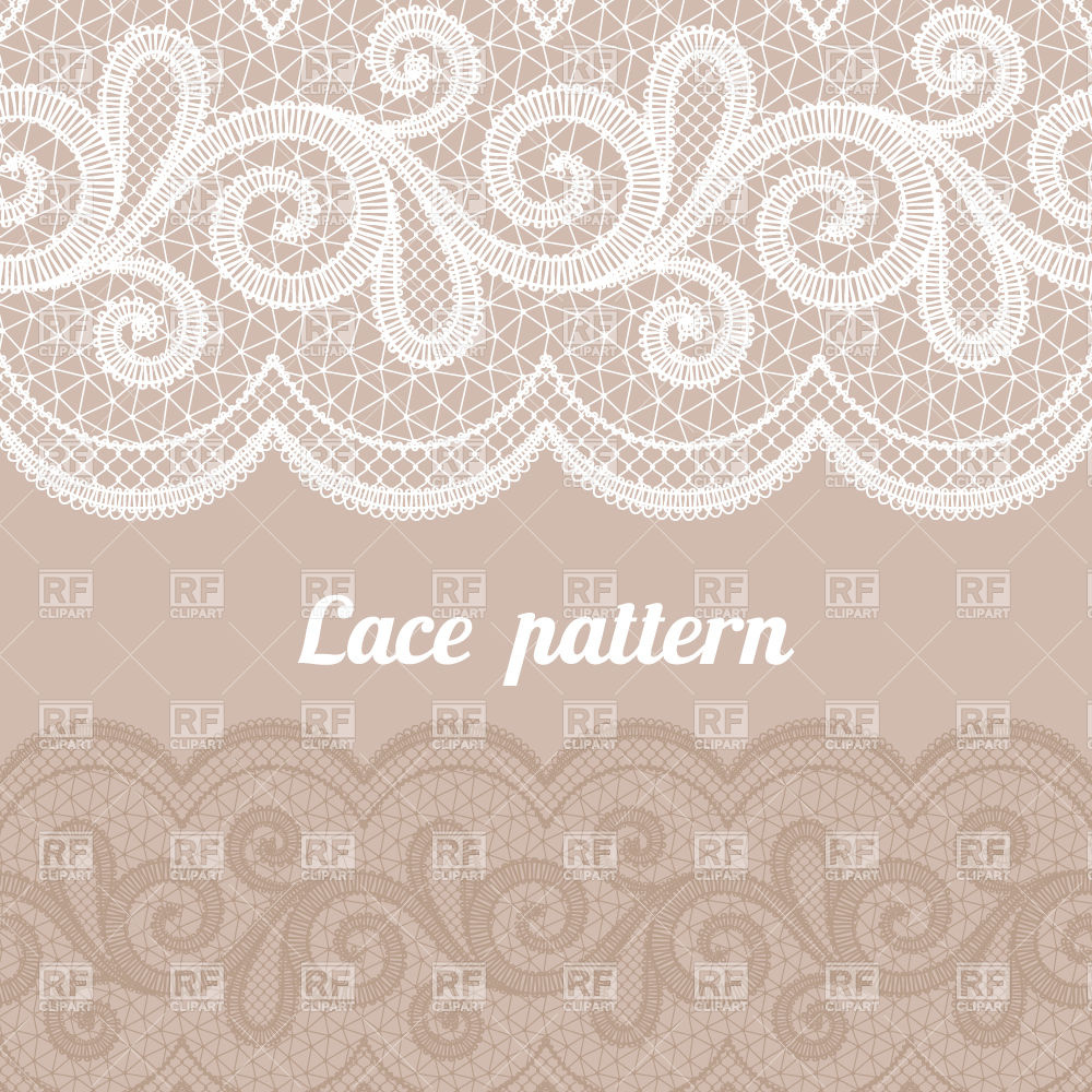 Lace Horizontal Seamless Pattern Download Royalty Free Vector Clipart