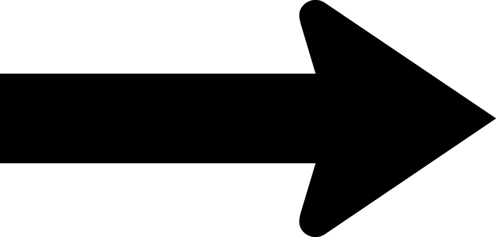 Right Arrow Auxiliary Silhouette   Clipart Etc