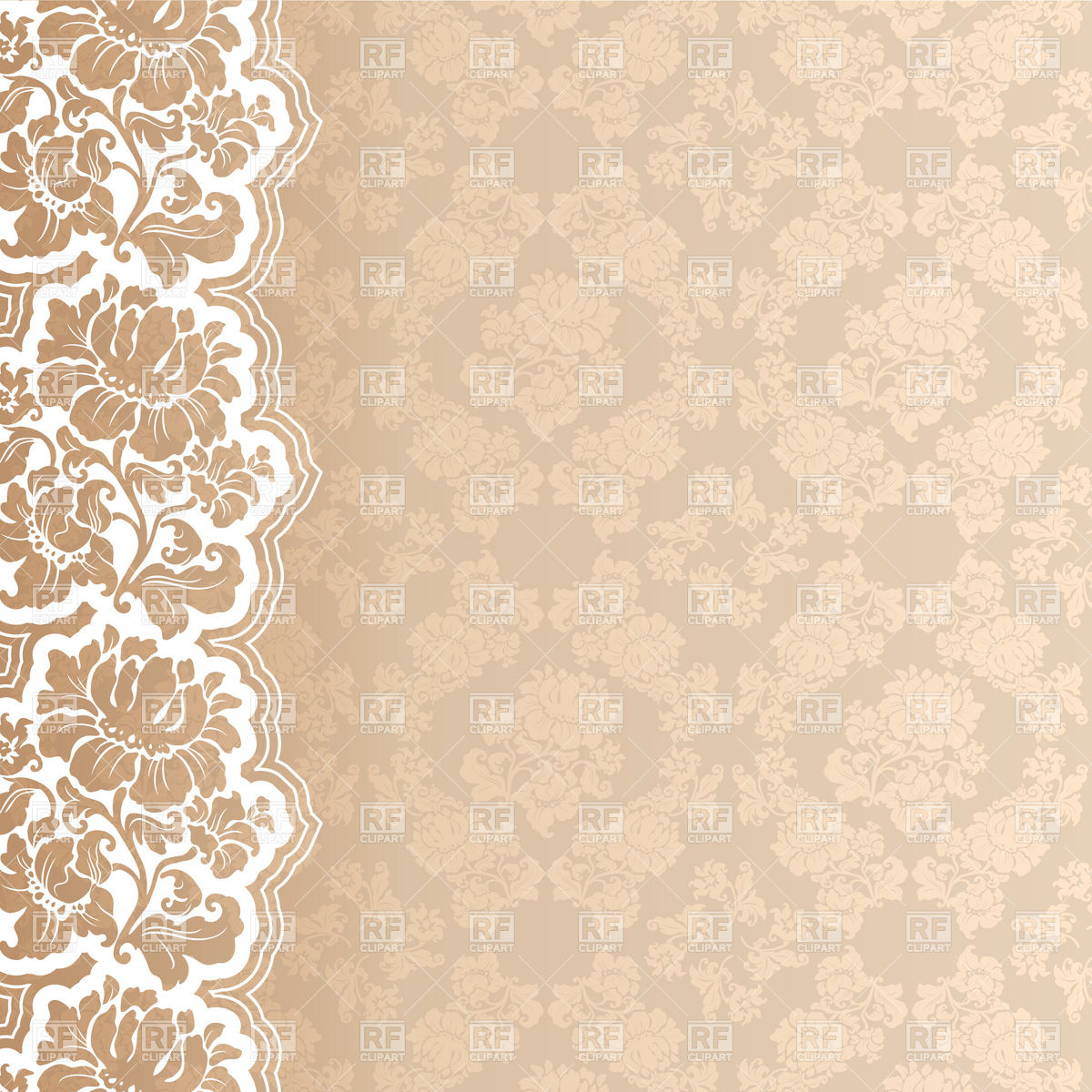 Wallpaper With Lace Border Download Royalty Free Vector Clipart  Eps