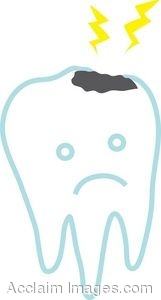 Clip Art Of A Tooth With A Cavity