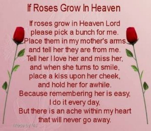 Mother In Law Poem   Happy Birthday To My Mom In Heaven Quotes 2013