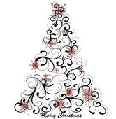 Clip Art Vector   Graphic Elegant Christmas Tree  Stock Eps Gg58454666