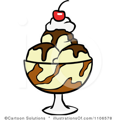 Ice Cream Sundae Clipart Royalty Free Sundae Clipart Illustration