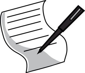 Legal Document Clipart Image   Pen And Paper Legal Document With Pen