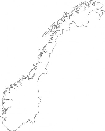 Map Of Norway Clip Art Free Vector In Open Office Drawing Svg    Svg    