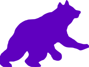 Purple Bear Clip Art At Clker Com   Vector Clip Art Online Royalty