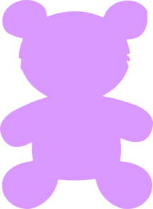 Purple Teddy Bear Clip Art