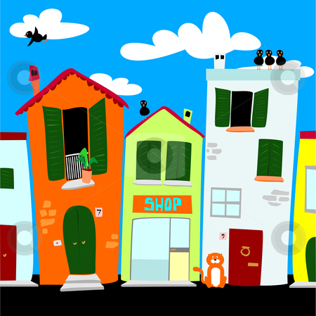 Showing Gallery For City Neighborhood Clipart